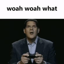 Reggie Woah Woah What GIF - Reggie Woah Woah What Nintendo GIFs