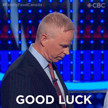 Good Luck Gerry Dee GIF - Good Luck Gerry Dee Family Feud Canada GIFs
