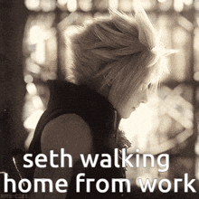 Seth Walking Home GIF - Seth Walking Home Final Fantasy Vii GIFs