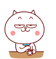 Cat Coffee Sticker - Cat Coffee Cute Stickers