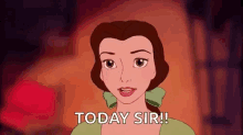 Belle Today Sir GIF - Belle Today Sir Beauty And The Beast GIFs