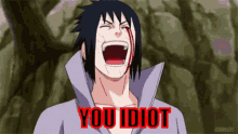 Sasuke Calling You Idiot Naruto GIF - Sasuke Calling You Idiot Sasuke Naruto GIFs