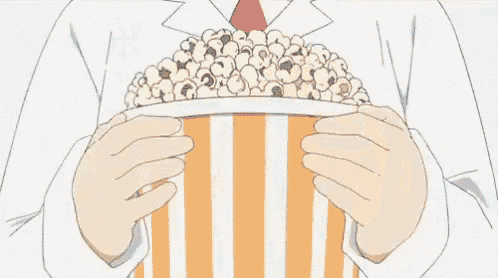 Anime Boy Drinking Popcorn On Couch Powerpoint Background For Free Download  - Slidesdocs