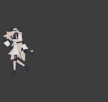 a drawing of a robot with the letter f on its head