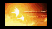 two bullets are being fired at each other in a video game