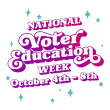 national voter education week oct4 oct8 voteready voter ready