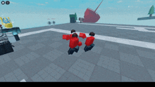 a screenshot of a video game shows a group of people standing on a tiled floor