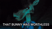 a picture of a rabbit with the words which is very hard to read