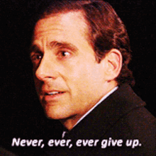 Never Give Up The Office GIF - Never Give Up The Office Dont Give Up GIFs