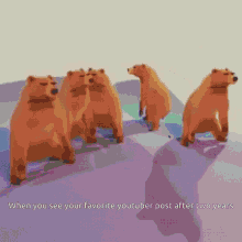Bears Dancing Like For More GIF - Bears Dancing Like For More When You See Your Favorite Youtuber Post After Two Years GIFs