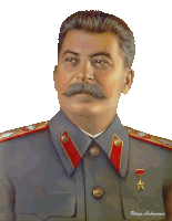 a painting of a man with a mustache and a badge that says temp mukmun