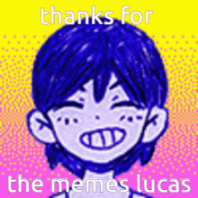 omori memes lucas happy thanks