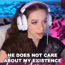 He Does Not Care About My Existence Hannah GIF