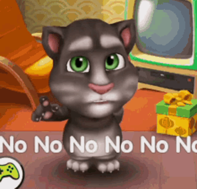 Talking Tom Cat Video Game GIF - Talking Tom Cat Video Game No - Discover &  Share GIFs