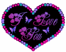 i love you love heart purple heart pink heart purple love heart