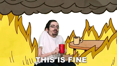 This Is Fine Ricky Berwick Sticker - This Is Fine Ricky Berwick This Is Ok Stickers