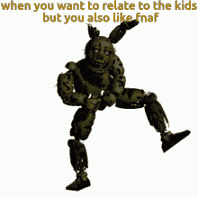 Fnaf Springtrap GIF - Fnaf Springtrap When You Want To Relate To The Kids GIFs