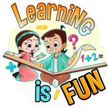 Learning Is Fun Chutki GIF - Learning Is Fun Chutki Chhota Bheem GIFs