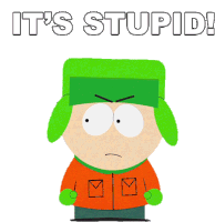 Its Stupid Kyle Broflovski Sticker - Its Stupid Kyle Broflovski South Park Stickers