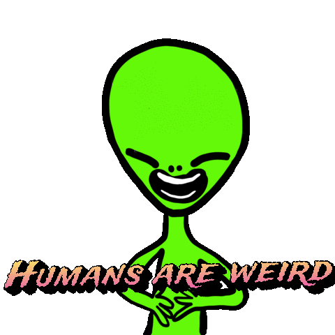 Humansareweird Aliens Sticker - Humansareweird Aliens Alien Stickers