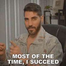 Most Of The Time I Succeed Rudy Ayoub GIF - Most Of The Time I Succeed Rudy Ayoub I Usually Achieve My Goals GIFs