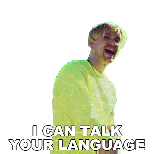 I Can Talk Your Language Deadfriend Sticker - I Can Talk Your Language Deadfriend Dangerous Song Stickers