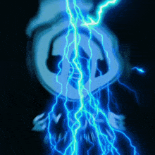 a drawing of a lightning bolt with the word evolve visible
