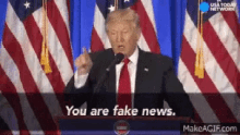 Trump Fake GIF - Trump Fake News GIFs