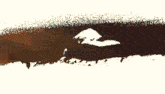 a painting of a mountain with a light coming from the top