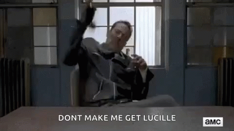 Negan Lucille GIF - Negan Lucille Angry GIFs