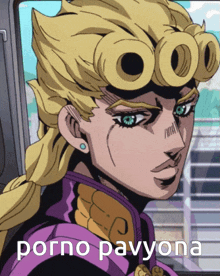 a picture of a cartoon character with the words porno pavyona on the bottom right