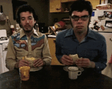 Flight Of The Conchords Happy GIF - Flight Of The Conchords Happy Chew GIFs
