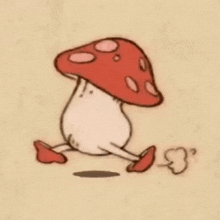 Walking Mushroom Dunmeshi GIF