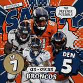 Denver Broncos (5) Vs. San Francisco 49ers (7) Third Quarter GIF - Nfl National Football League Football League GIFs