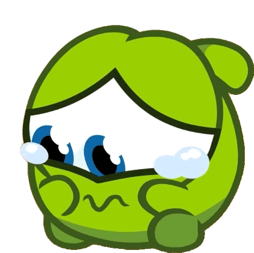 On The Verge Of Tears Om Nom Sticker - On The Verge Of Tears Om Nom Cut The Rope Stickers