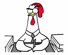 chickenbro work office writing