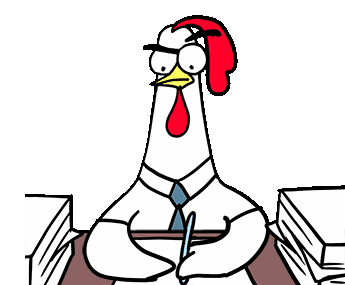 Chickenbro Work Sticker