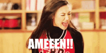 Ameeen - Amen GIF - Glee Naya Rivera Santana Lopez GIFs