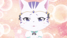 a cat wearing a tiara and a bow tie