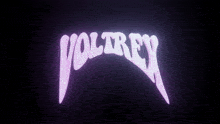 a purple and white logo that says voltrey on it