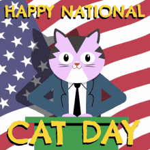 Happy National Cat Day Peace GIF - Happy National Cat Day Peace Kitty GIFs