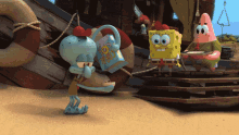 ahhhhh squidward spongebob patrick spongebob squarepants