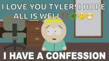 I Have A Confession Butters GIF - I Have A Confession Butters South Park GIFs