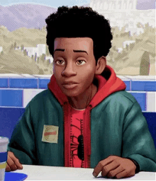 Miles Morales Listening GIF - Miles Morales Listening Staring GIFs