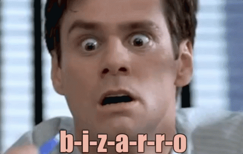 jim carrey / que bizarro / achei bizarro / desconfiado