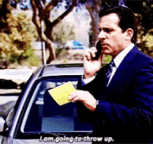 Michael Scott The Office GIF - Michael Scott The Office Im Going To Throw Up GIFs