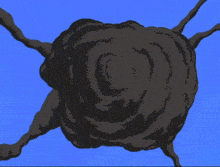 a blurred image of a blue background with a red circle in the middle