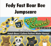 Festive Fedy Fast Bear Bee GIF - Festive Fedy Fast Bear Bee Bss GIFs