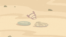 a cartoon girl in a purple dress is sitting on a rock holding a shell