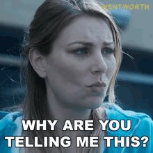 Why Are You Telling Me This Allie Novak GIF - Why Are You Telling Me This Allie Novak Wentworth GIFs
